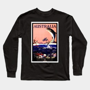 Australia Antique Poster Long Sleeve T-Shirt